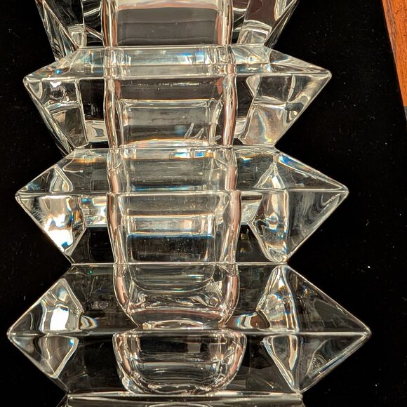 Vintage Shannon Crystal Glass Candle Holder Vase Combo - Picture 3 of 7